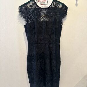 BB Dakota Black Lace Mini Dress